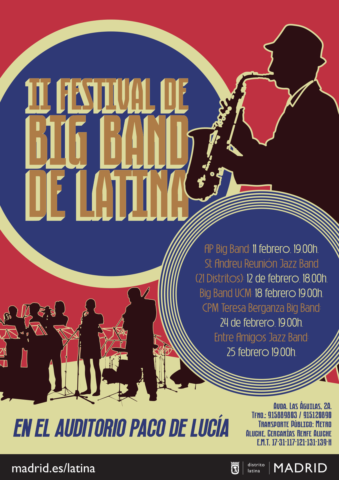 Cartel II Festival de Big Band de Latina